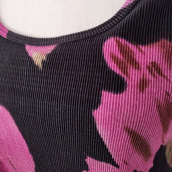 Notations Black Textured Ruffled Tiered Sleeveless Blouse Size M - Picture 9 of 10